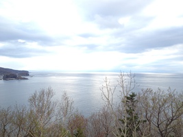 知床はきれいな景色を毎日見る事ができる。
オホーツクの海。